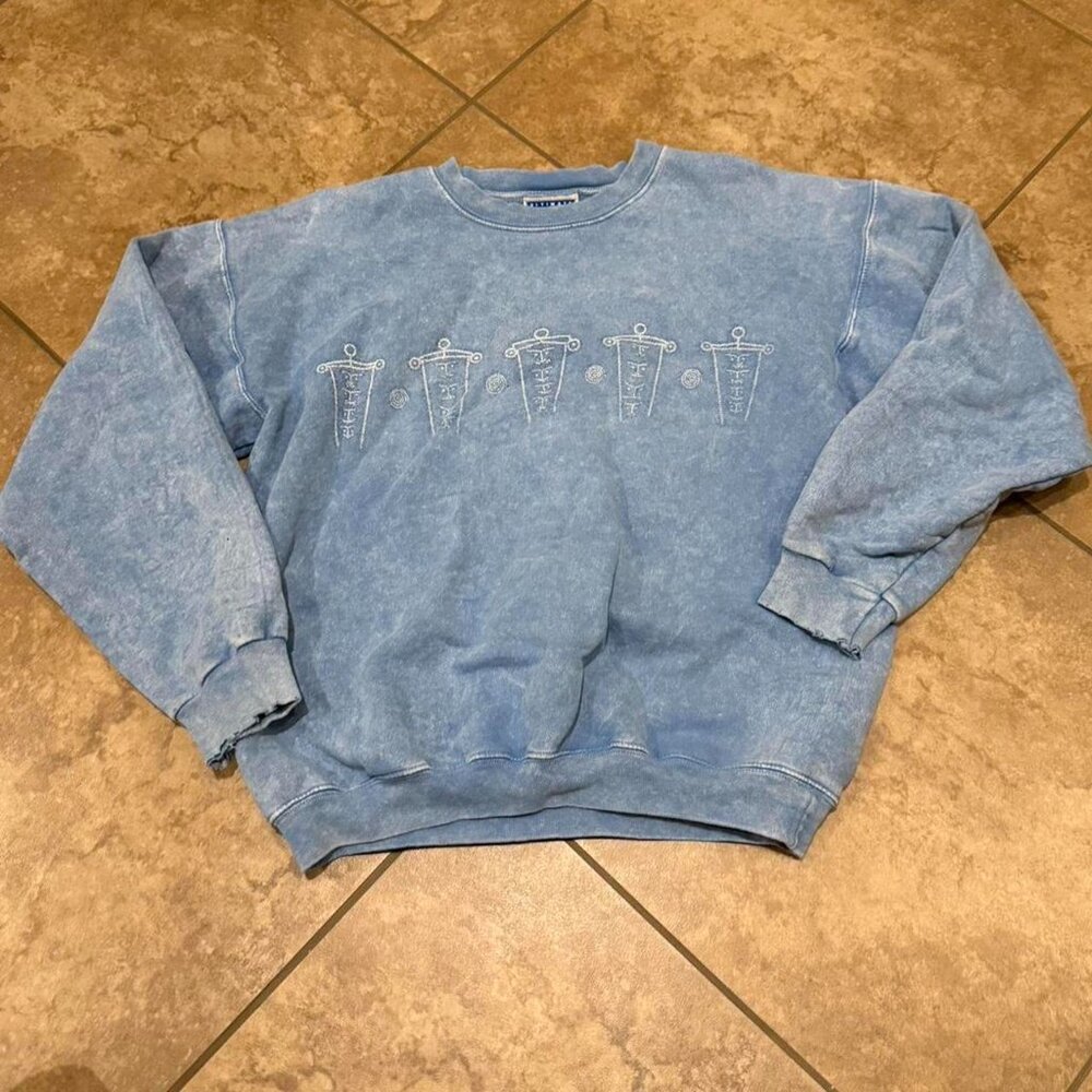 classic stone wash crewneck sweatshirt